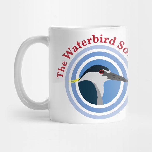 Night-Heron (Large Logo with Red Text) by Waterbird Society